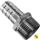 Edelstahl  Schlauchtülle 3/4" AG x 19 mm Tülle